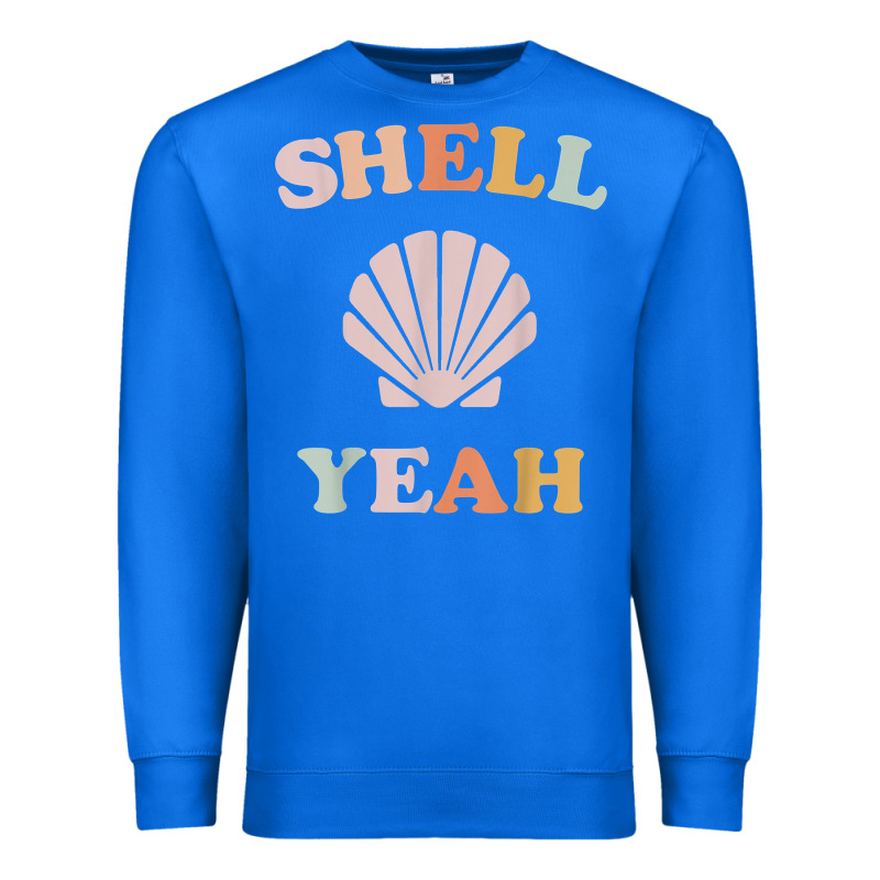Vintage Retro Shell Yeah Beach Tropical Vacation Gifts T Shirt Premium Sweatshirt by longCreatives | Teevron