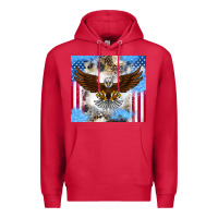 Cardinal America Eagle Premium Hoodie - CowhideDigitalArt
