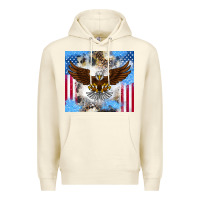 Sandshell America Eagle Premium Hoodie - CowhideDigitalArt