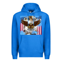 True Royal America Eagle Premium Hoodie - CowhideDigitalArt