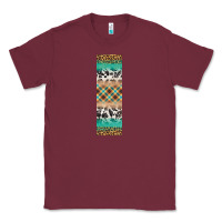 Burgundy fall pattern Classic Tee - Artiststas
