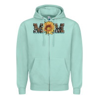 Seafoam sunflower mom mothers day Zipper Hoodie - Artiststas