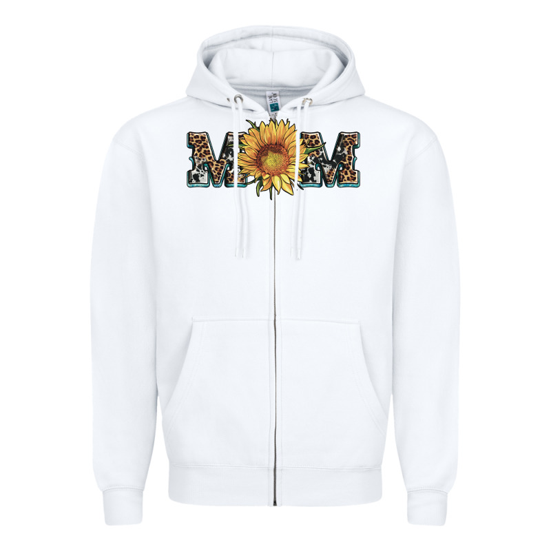 Sunflower Mom Mothers Day Zipper Hoodie by Artiststas | Teevron