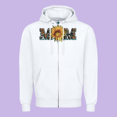 Sunflower Mom Mothers Day Zipper Hoodie Designed By Artiststas