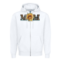 White sunflower mom mothers day Zipper Hoodie - Artiststas