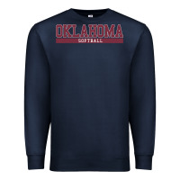 Navy Oklahoma Softball Premium Sweatshirt - longCreatives