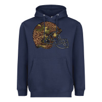 Navy American football helmet Heavyweight Hoodie - BarkalooDesign