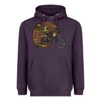 Plum American football helmet Heavyweight Hoodie - BarkalooDesign