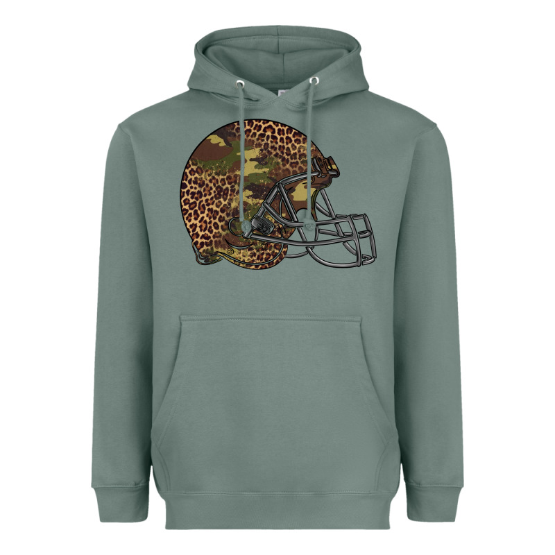 American Football Helmet Heavyweight Hoodie by BarkalooDesign | Teevron