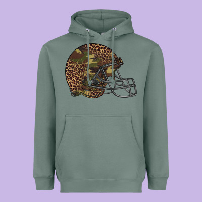 American Football Helmet Heavyweight Hoodie Designed By Barkaloodesign