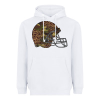 White American football helmet Heavyweight Hoodie - BarkalooDesign