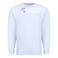 White Anytimes Fitness Premium Sweatshirt - longCreatives