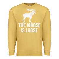 Antique Gold The Moose Is Loose Alaska Moose Premium Sweatshirt - longCreatives