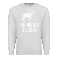 Dove Grey The Moose Is Loose Alaska Moose Premium Sweatshirt - longCreatives