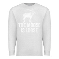 Oatmeal Heather The Moose Is Loose Alaska Moose Premium Sweatshirt - longCreatives