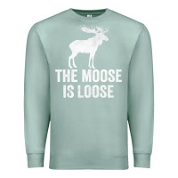 Seafoam The Moose Is Loose Alaska Moose Premium Sweatshirt - longCreatives