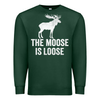 Sports Green The Moose Is Loose Alaska Moose Premium Sweatshirt - longCreatives