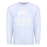 White The Moose Is Loose Alaska Moose Premium Sweatshirt - longCreatives