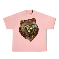 Salmon Papa Bear Urban Heavy Tee - HowdyJamesFarm