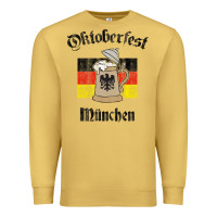 Antique Gold Oktoberfest München German Flag Beer Stein Premium Sweatshirt - longCreatives