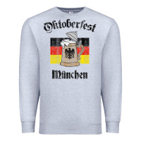 Heather Grey Oktoberfest München German Flag Beer Stein Premium Sweatshirt - longCreatives