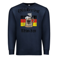 Navy Oktoberfest München German Flag Beer Stein Premium Sweatshirt - longCreatives