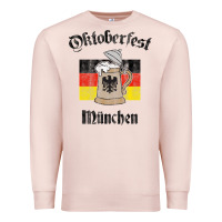 Pale Pink Oktoberfest München German Flag Beer Stein Premium Sweatshirt - longCreatives
