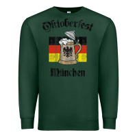 Sports Green Oktoberfest München German Flag Beer Stein Premium Sweatshirt - longCreatives