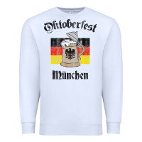 White Oktoberfest München German Flag Beer Stein Premium Sweatshirt - longCreatives