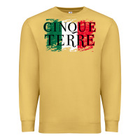 Antique Gold cinque terre italy travel distressed t shirt Premium Sweatshirt - longCreatives