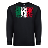 Black cinque terre italy travel distressed t shirt Premium Sweatshirt - longCreatives