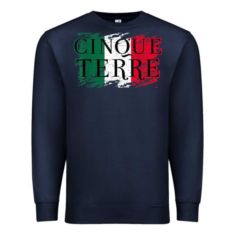Cinque Terre Italy Travel Distressed T Shirt Premium Sweatshirt by longCreatives | Teevron