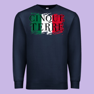 Cinque Terre Italy Travel Distressed T Shirt Premium Sweatshirt Designed By Longcreatives