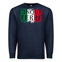 Navy cinque terre italy travel distressed t shirt Premium Sweatshirt - longCreatives
