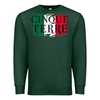 Sports Green cinque terre italy travel distressed t shirt Premium Sweatshirt - longCreatives