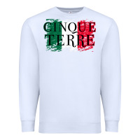 White cinque terre italy travel distressed t shirt Premium Sweatshirt - longCreatives