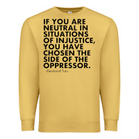 Antique Gold human rights quote protest political Premium Sweatshirt - longCreatives