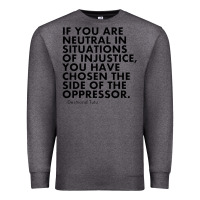 Charcoal Heather human rights quote protest political Premium Sweatshirt - longCreatives