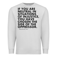 Dove Grey human rights quote protest political Premium Sweatshirt - longCreatives