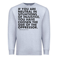 Heather Grey human rights quote protest political Premium Sweatshirt - longCreatives