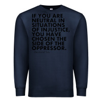 Navy human rights quote protest political Premium Sweatshirt - longCreatives