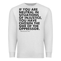 Oatmeal Heather human rights quote protest political Premium Sweatshirt - longCreatives