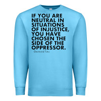 Ocean Blue human rights quote protest political Premium Sweatshirt - longCreatives