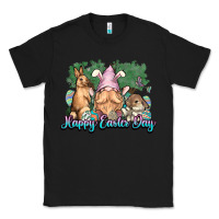 Black Gnome bunny Happy Easter Day Classic Tee - HowdyJamesFarm