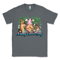 Charcoal Heather Gnome bunny Happy Easter Day Classic Tee - HowdyJamesFarm