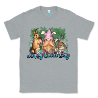 Heather Grey Gnome bunny Happy Easter Day Classic Tee - HowdyJamesFarm