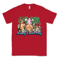 Red Gnome bunny Happy Easter Day Classic Tee - HowdyJamesFarm