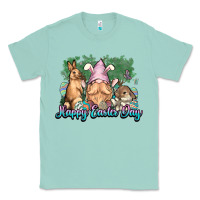 Seafoam Gnome bunny Happy Easter Day Classic Tee - HowdyJamesFarm