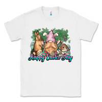 White Gnome bunny Happy Easter Day Classic Tee - HowdyJamesFarm
