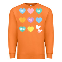 Carrot peanuts valentine candy heart Premium Sweatshirt - longCreatives